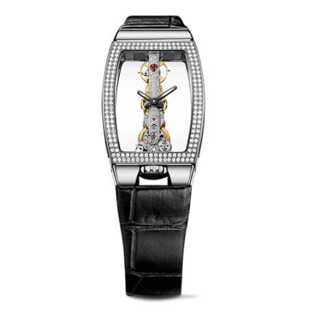 Replica Corum Golden Bridge Miss White Gold Diamonds Watch B113/03846 - 113.222.69/0001 0000